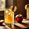 Осенний лимонад с яблочным соком и корицей