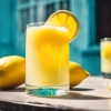 Веганский лимонад с кокосовым молоком и манго
